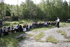 när huvud rullade